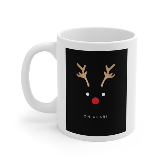 LUXU Christmas 2024 Coffee Mug | Oh Dear! - Black