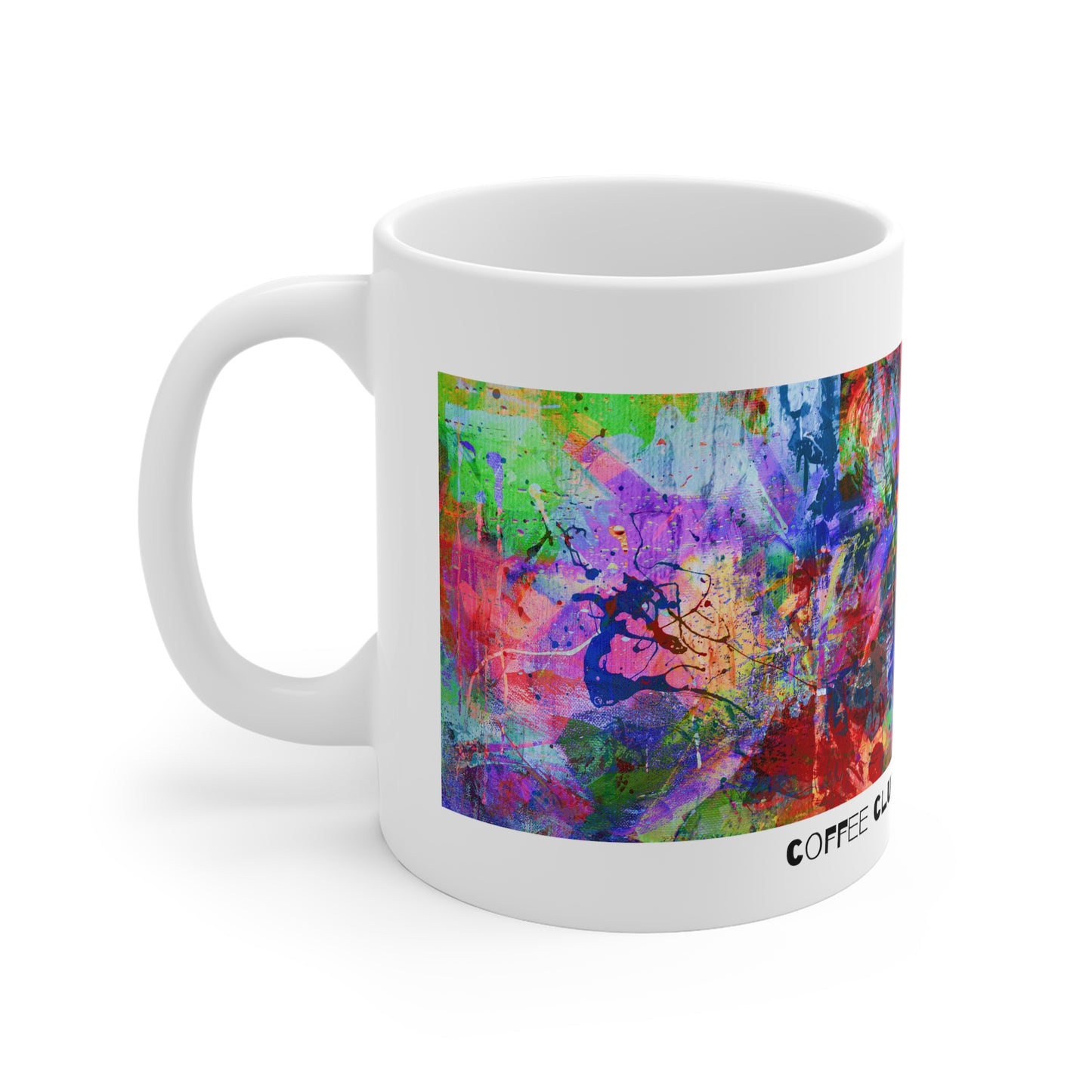 Funk Art | Coffee Club | 11oz White Mug