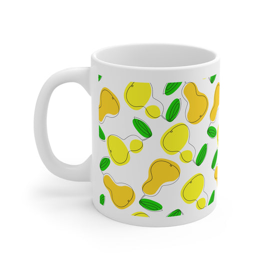 Pear Delight | Coffee Club | 11oz White Mug